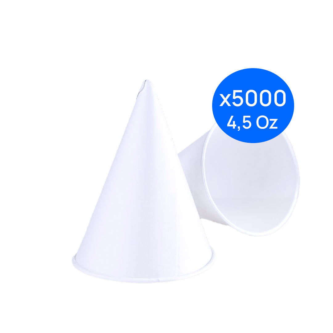 Vasos Cónicos Polipapel 4,5 Oz